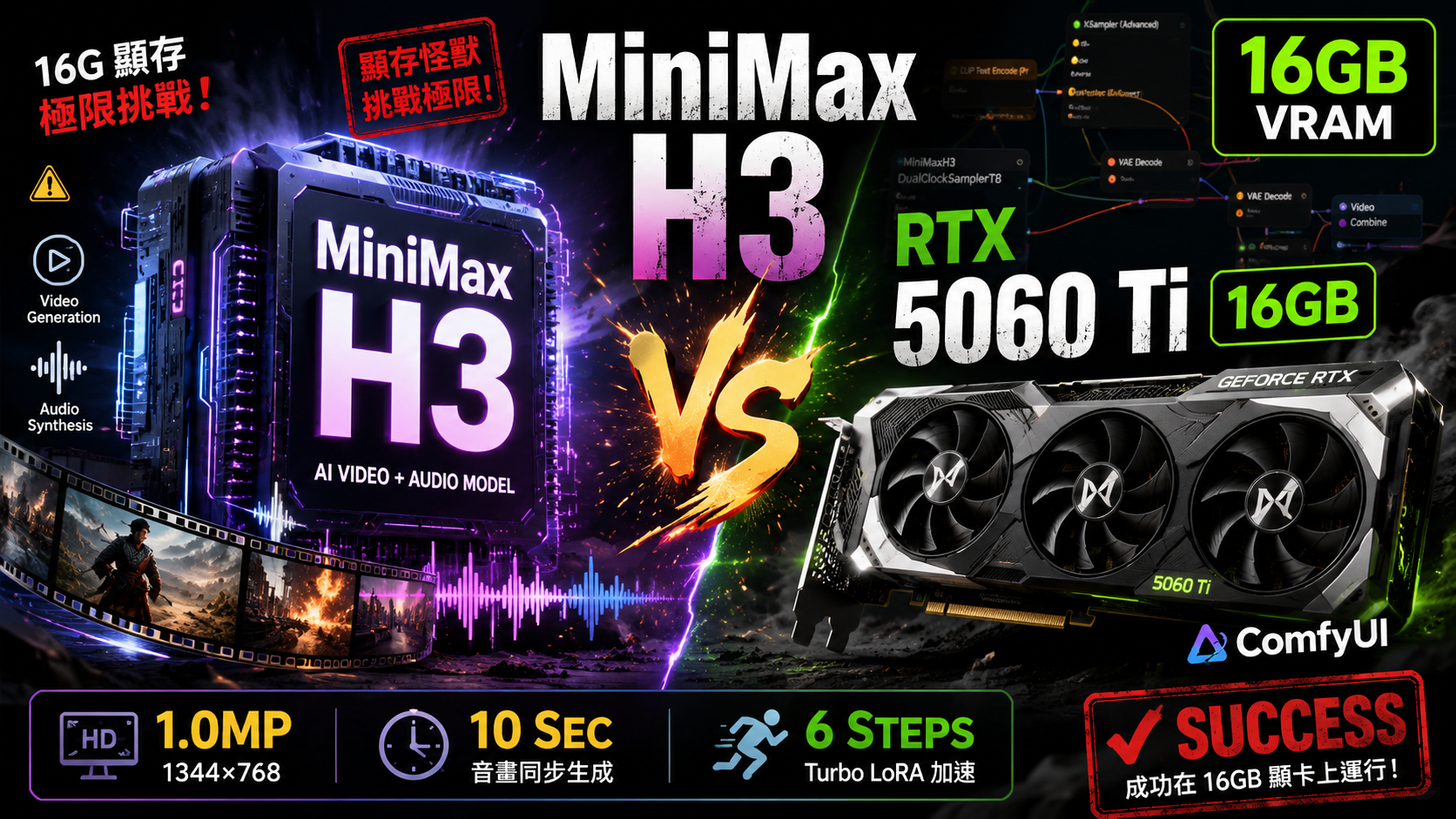 MiniMax H3 ComfyUI Local Benchmark